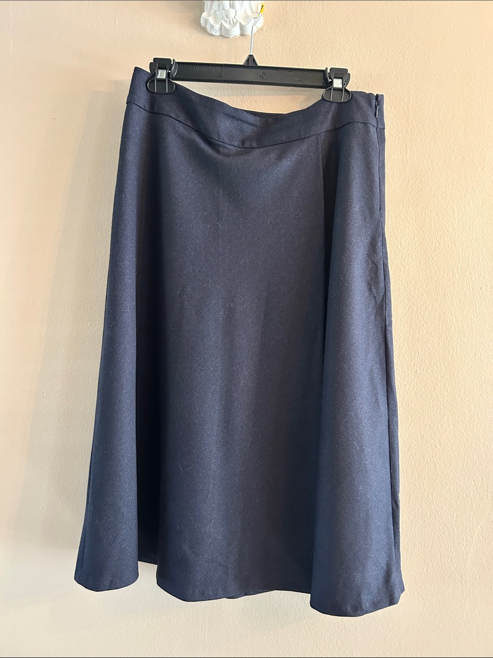 Talbots Italian Flannel riding Skirt 10p navy